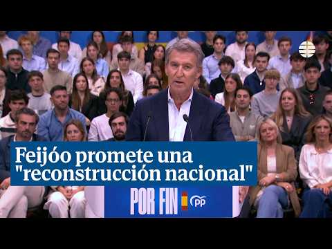 Feijóo promises a "national reconstruction"