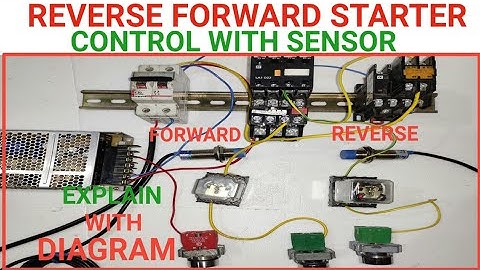 REVERSE FORWARD STARTER CONTROL WITH PROXIMITY SENSOR CONTROL WIRING CONNECTION