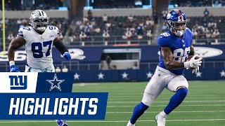 Giants vs. Cowboys Week 5 Highlights; Daniel Jones, Evan Engram, Kyler Fackrell, Darius Slayton