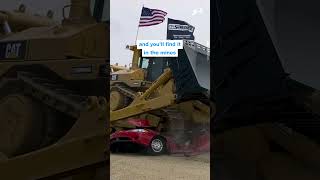 Bulldozer Obliterates Old Sedan 😳