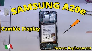 Guida - Cambio Display Samsung Galaxy A20e SM-A202F - Italiano