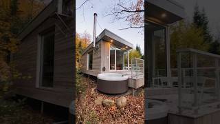 Modern 400sqft Tiny Home Scandinavian Cabin! (60 Second Airbnb Tour)