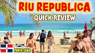 RIU REPUBLICA PUNTA CANA ✈️ Adults Only Hotel Arena Gorda Beach | Dominican Republic
Located on a heavenly beach, the Hotel Riu Republica - Adults Only is your perfect option for enjoying an unforgettable holiday in Punta Cana. The Hotel Riu Republica is located on the Arena Gorda beach has free WiFi, a varied gastronomic offer and the best 24-hour All-Inclusive service. Head to the on-site Splash Water World, the sole adults only water park in the Caribbean, and zoom down one of the four water slides. For a more laidback afternoon, you can soak up the sun by one of the sparkling pools while sipping on your favourite cocktail from the swim-up bar or the poolside wait service. The Hotel Riu Republica has a rich and varied gastronomic offer. In its nine restaurants, youll get to try the best of Italian, Asian, Spanish, Indian and gourmet cuisine, and to enjoy the best continental buffet breakfasts. In this hotel in Punta Cana we also give you the chance to savour an authentic barbecue at the beach bar, or to arrange a romantic dinner to enjoy a special moment with your sweetheart. And, the ten hotel bars serve the best snacks and aperitifs. Enjoy exclusive RIU-topia amenities throughout your stay including unlimited reservation-free dining, complimentary Wi-Fi and more to make your stay picture-perfect. RIU REPUBLICA PUNTA CANA ✈️ Adults Only Hotel Arena Gorda Beach | Dominican Republic