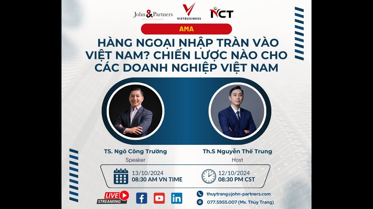 Outline Video |AMA| HÀNG NGOẠI NHẬP TRÀN VÀO VIỆT NAM? CHIẾN LƯỢC NÀO CHO CÁC DOANH NGHIỆP VIỆT NAM