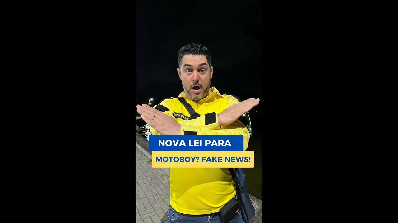 Fake news sobre nova lei dos motoboys/motofretistas! Por Maicon Combat