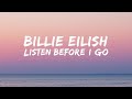Billie Eilish – Listen Before I Go (Nightcore + AMV) | Emotional Sad Song 💔 | USA Viral Lyrics
