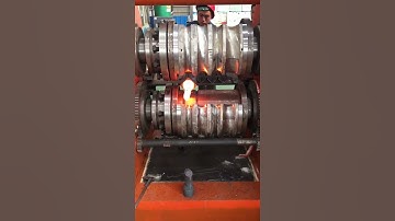 The working process of manual roll forging machine