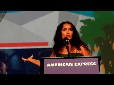 Salma Hayek - Intro Speech - Guillermo del Toro - The Shape of Water - PSIFF 1-2-18