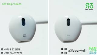 how to identify ORIGINAL Apple Earphones (EarPods)?|R3 Factory Self-Help Video|REAL vs FAKE| #apple