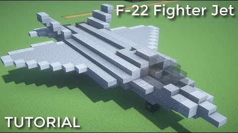 ✔ Minecraft | F-22 Raptor Fighter Jet Tutorial / Savaş Jeti Yapımı
