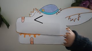 How to make a dragon puppet