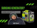 Generator surging and running rough on idle. How to fix a portable Ryobi 2300w / 1800w inverter.