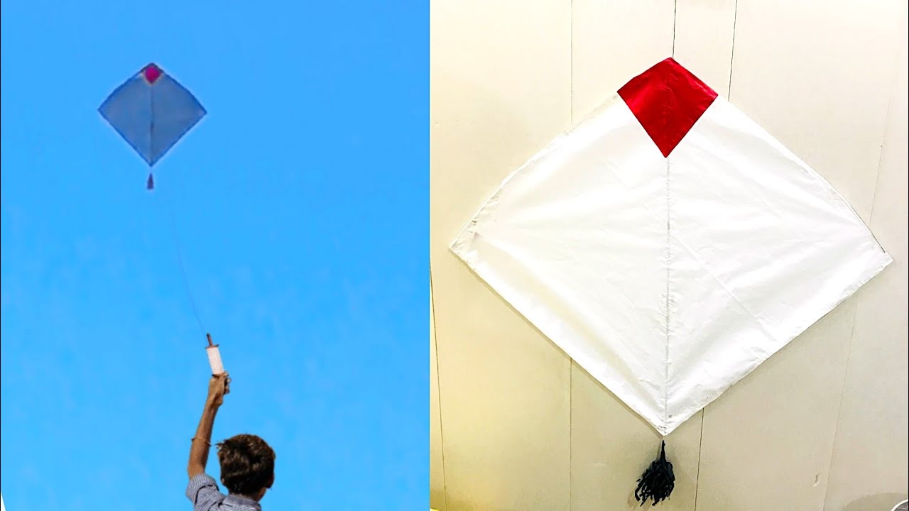 How to Make Paper Kite with Flying Test, Kite Making, Kite Flying, German Paper Flying Kite making