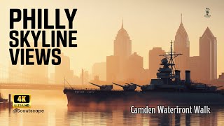 Experience RIVERSIDE SERENITY in 4K on the Camden Waterfront Walk!