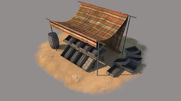 Autodesk 3d studio max  2020,Zbrush,Substance Painter,V-Ray Props - Markets ,Unreal Engine 4 Part_1