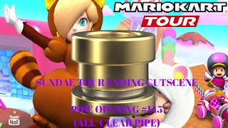 Mario Kart Tour - Sundae Tour Ending Cutscene + Pipe Opening #145 (All-Clear Pipe)
