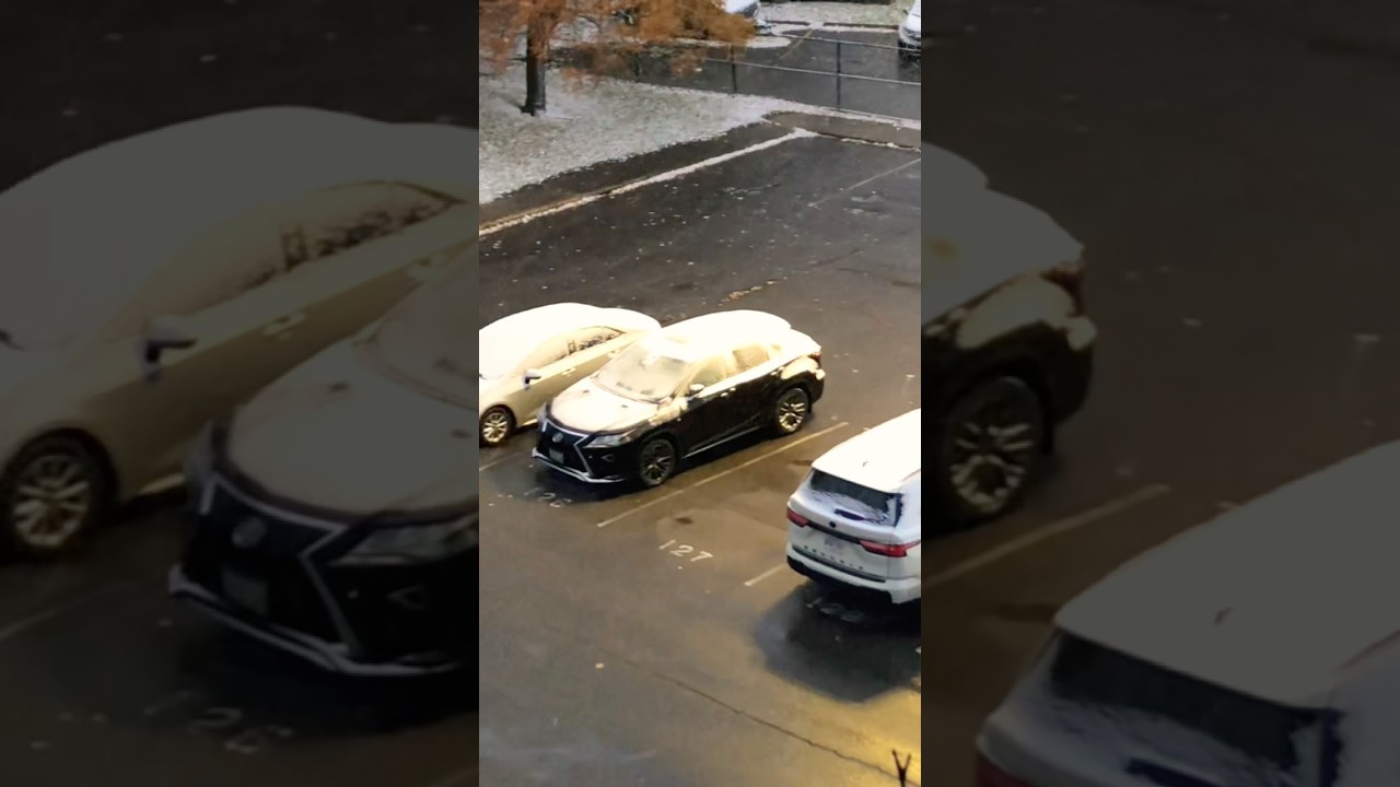 First snow in  Canada 🇨🇦 2025