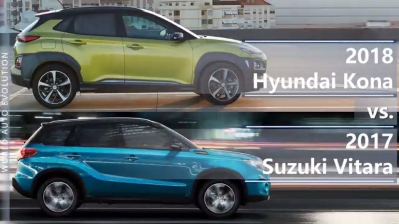 2018 Hyundai Kona vs 2017 Suzuki Vitara (technical