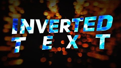 How to Create INVERTED TEXT - HitFilm Tutorial