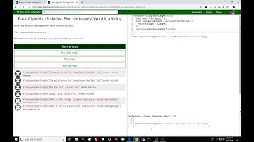 Basic Algorithm Scripting: Find the Longest Word in a String