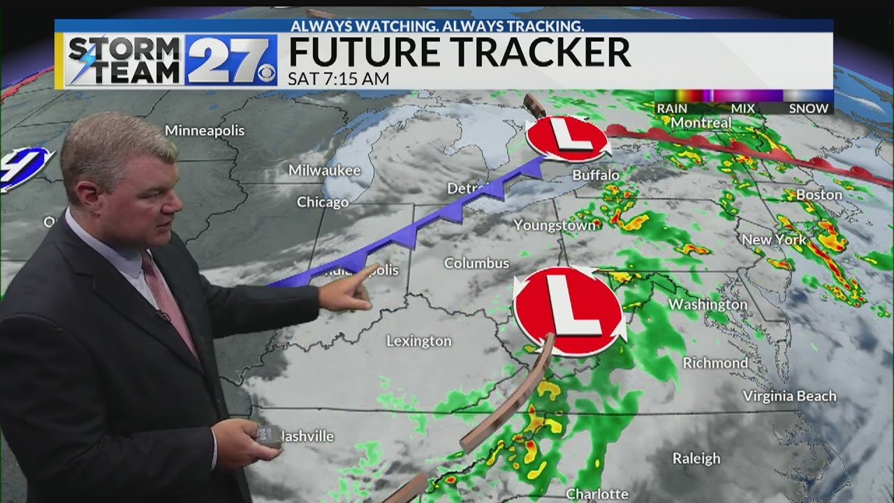 Heavy rain possible with storms into tonight - YouTube