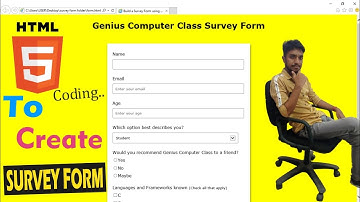 build a survey form using html / how to create a survey form / HTML Coding to create a survey form
