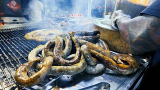 Street Food Cambodia - Grilled Pig Intestine and Roasted Suckling Pig