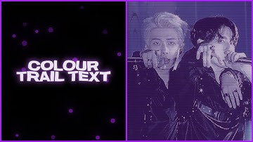 rainbow colour trail text tutorial | after effects