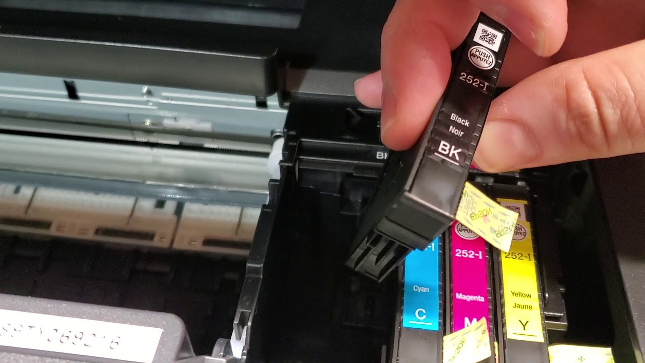 Epson prints blank pages or skips colors after changing ink. fix. - YouTube