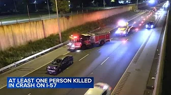 At least 1 killed in South Side crash that shut down southbound I-57 for hours, ISP says