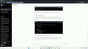 how to make a factorial in python