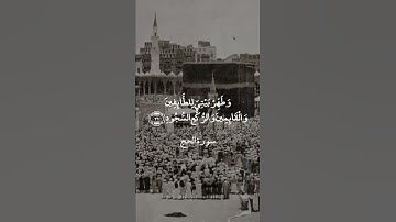 وَأَذِّنْ فِي النَّاسِ بِالْحَجِّ || سورة الحج || علي جابر