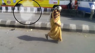 Ghost  Attack Old Women near Bus Stop