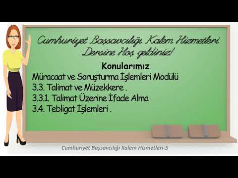 5- Talimat-Tebligat- Cumhuriyet Başsavcılığı Kalem Hizmetleri