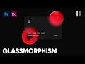 Cómo hacer el efecto de Glassmorphism - Photoshop - Adobe Xd