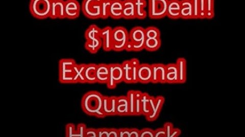 Cheapest exceptional quality hammock on Amazon  Berufexp Hammock
