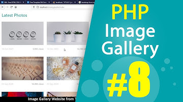 PHP Image gallery website from HTML template Tutorial Part08 | MVC OOP | Quick programming