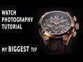 How To Create An Advertising Quality Watch Photo With One Light