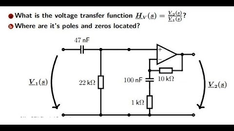 Signals and Systems - Transfer function for circuit with op-amp