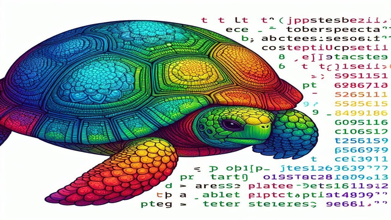 Rainbow Spiral Drawing with Turtle Graphics - YouTube