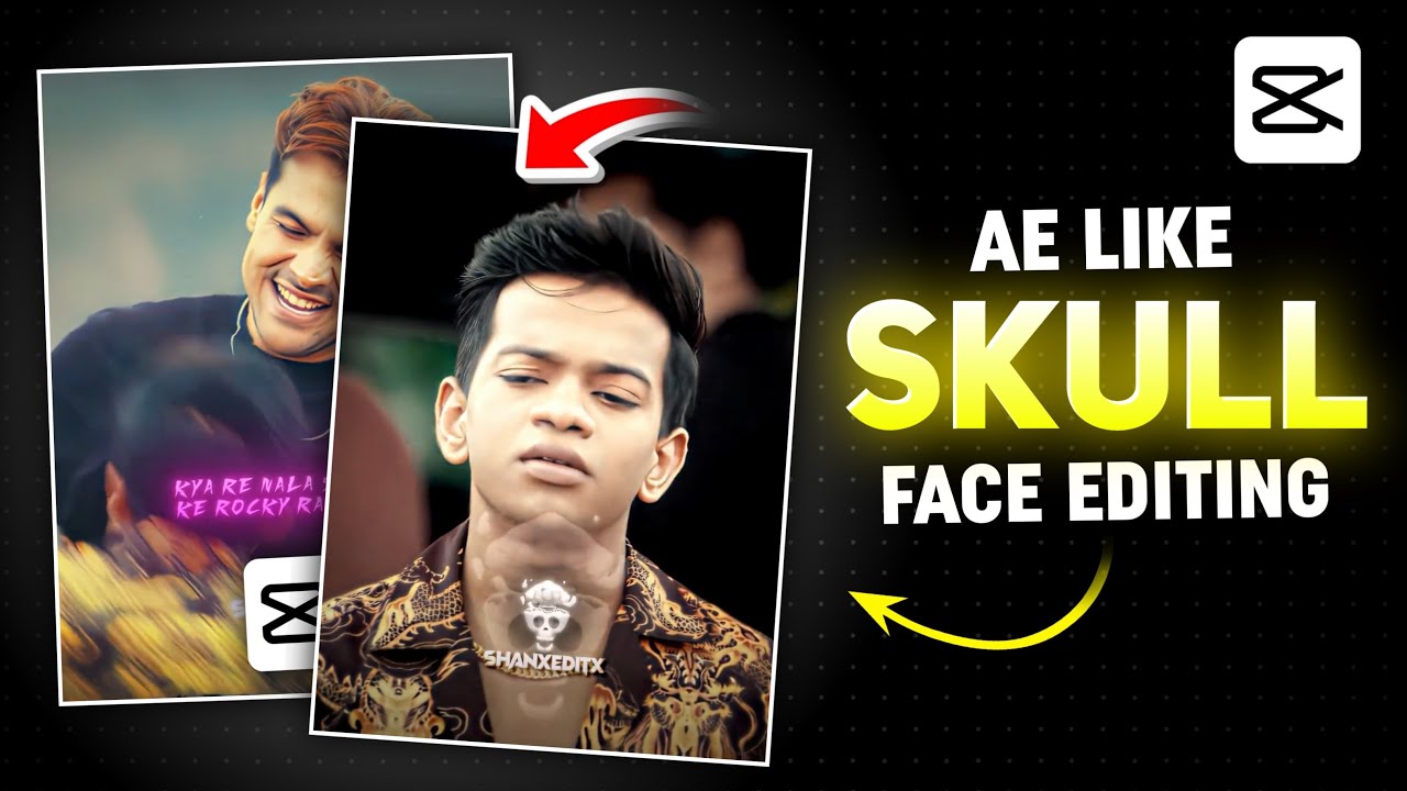 Trending Reels Editing In Capcut | Ae Like Text Edit | Skull Face Edit ...