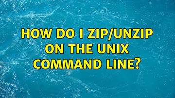 Unix & Linux: How do I zip/unzip on the unix command line? (9 Solutions!!)