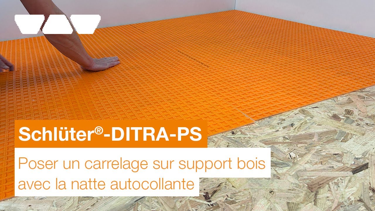 Poser un carrelage sur support bois avec la natte autocollante Schlüter-DITRA-PS