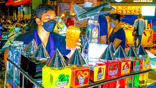 Thai vintage rocket soft drink, colorful and many flavors | Street Drink | KiNG Street Food screenshot 5