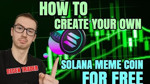 How To Create Your Own SOLANA MEME COIN for Free Tutorial