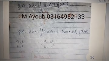 MTH617 integral equation past pepar solution BS math 7 smster GCUF
