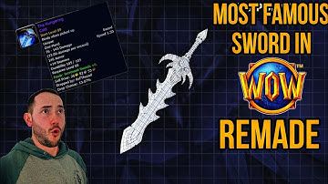 Shax reacts - most Famous sword in WOW remade