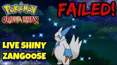 EPIC FAIL! LIVE SHINY ZANGOOSE! 257 DEXNAV ENCOUNTERS! POKEMON OMEGA RUBY ALPHA SAPPHIRE