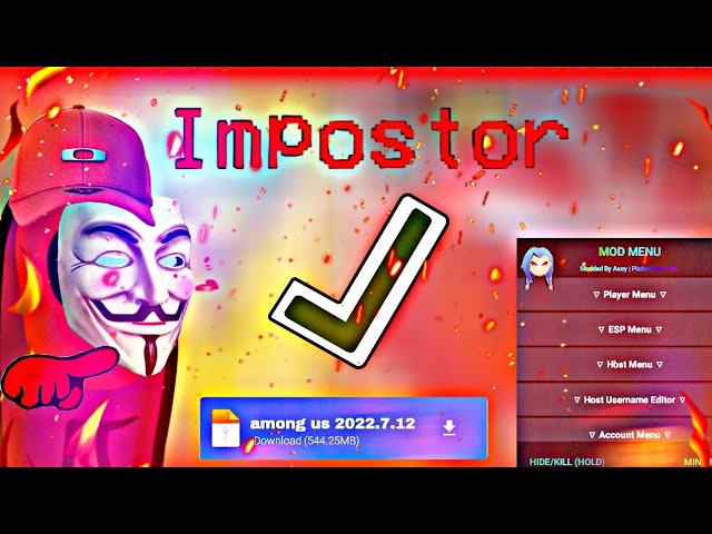 NOVO MOD MENU AMONG US 2022!.8.25 (SEMPRE IMPOSTOR) ANT-BAN ATUALIZADO+CHAT  LIVRE MUDAR NOME+ 