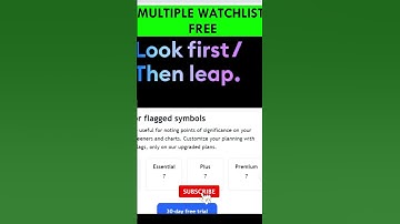 TradingView 📉 MULTIPLE WATCHLIST FREE💸 #tradingview #watchlist  #youtubeshorts